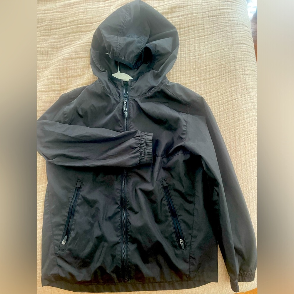 Old Navy black kids windbreaker size 8